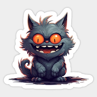 Crazy cat Sticker